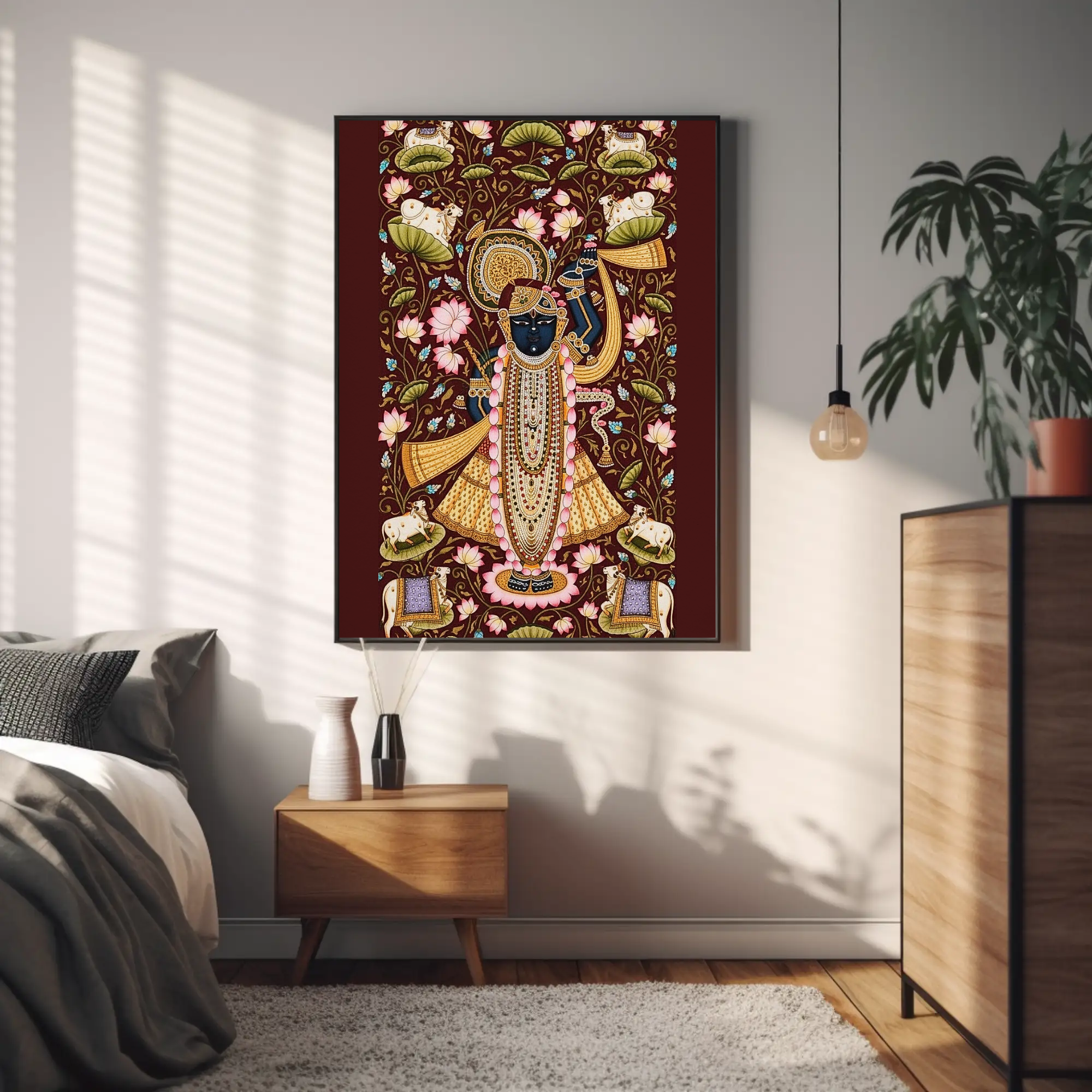 Pichwai Art Style Shrinathji